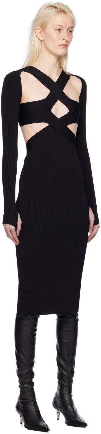 Šaty Dion Lee Harness Bra Midi Dress Čierna | A7782PS24, 1
