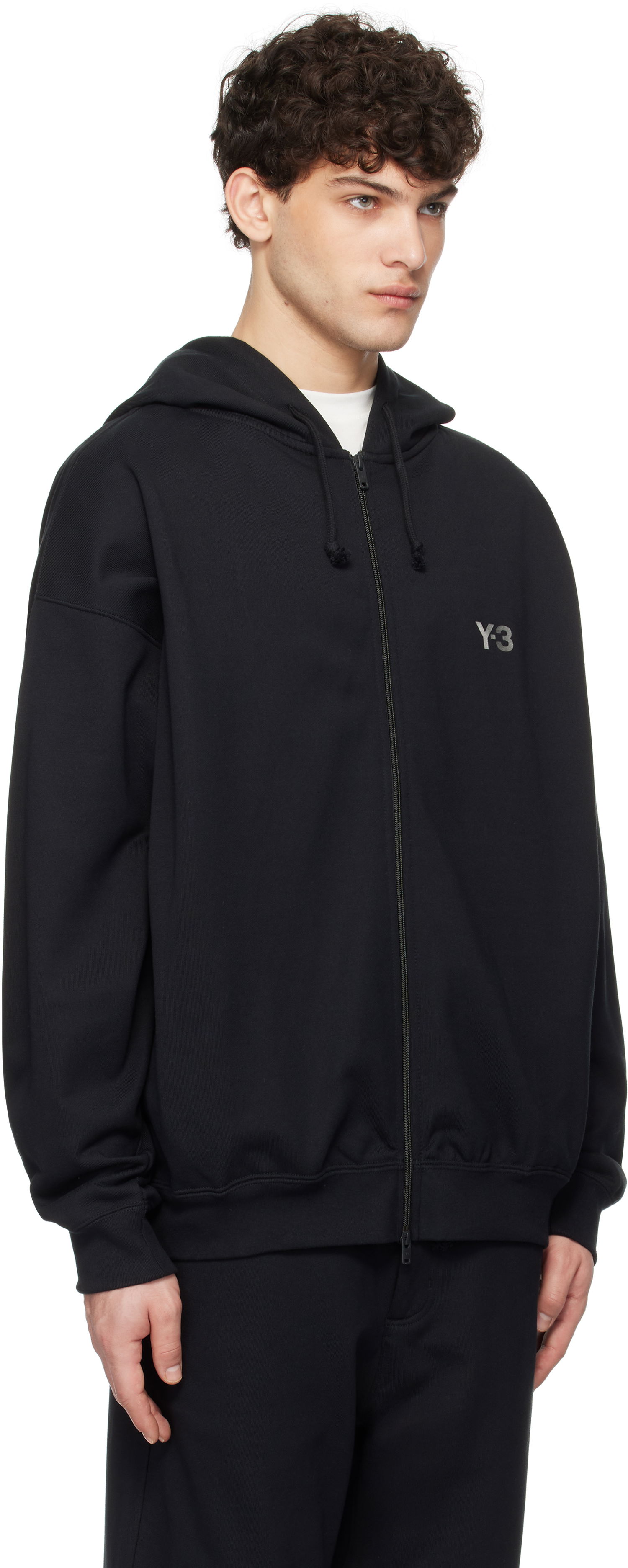 Mikina Y-3 Y-3 French Terry Zip-Up Hoodie Čierna | JN4930, 1