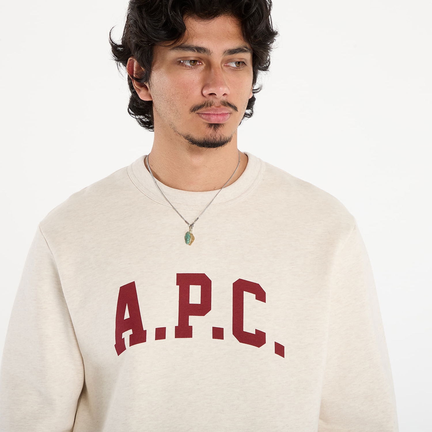 Mikina A.P.C. A.P.C. Harris Sweatshirt XXL Béžová | COHBR-H37012 APG, 1