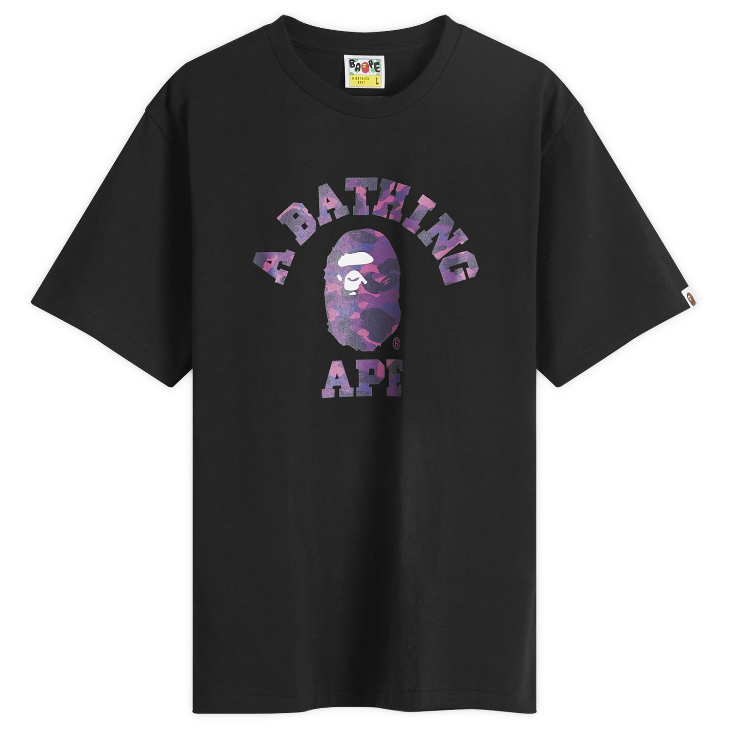 Tričko BAPE A Bathing Ape Colour Camo College Čierna | 001TEK301017M-BPR, 0