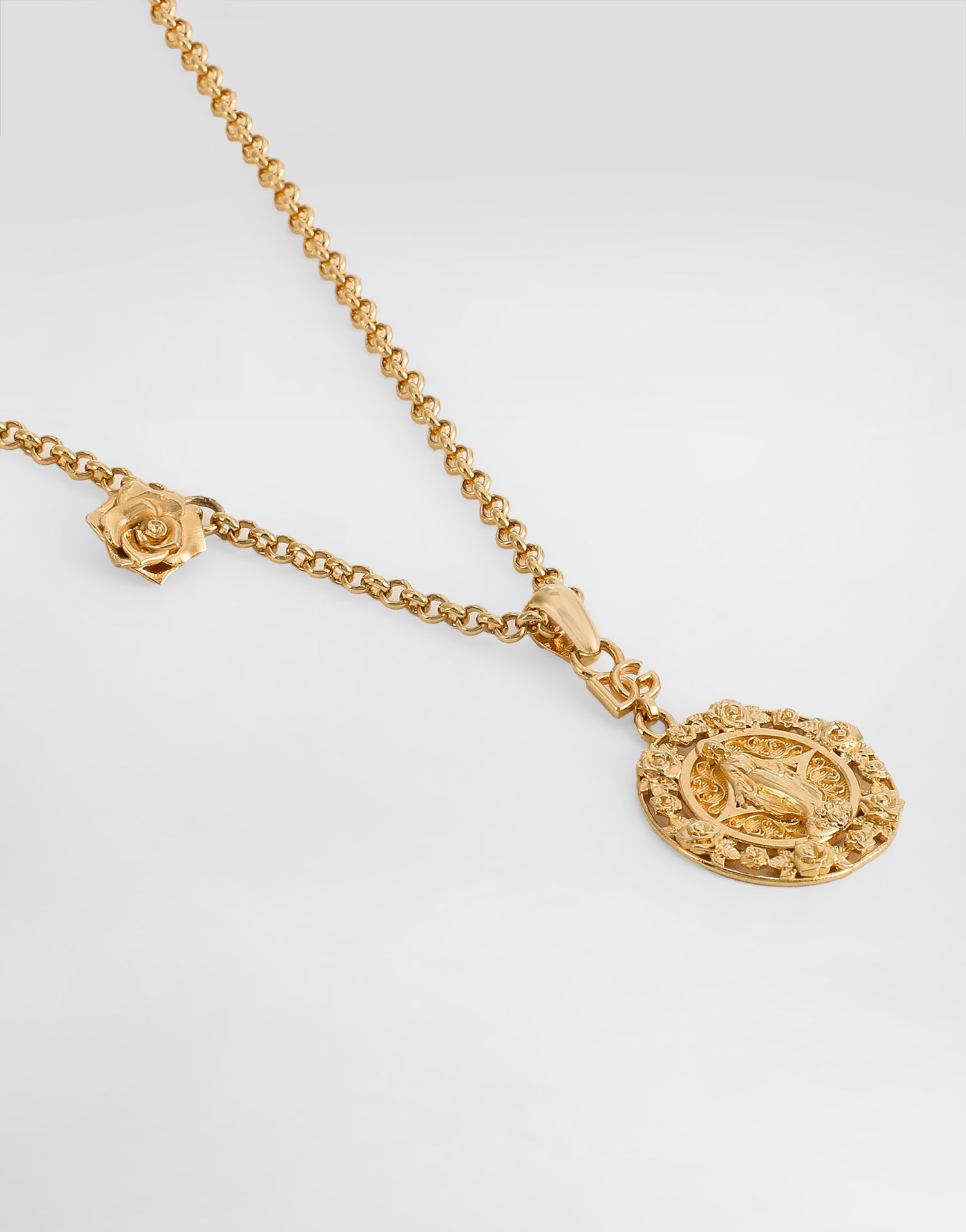 Náhrdelník Dolce & Gabbana Dolce & Gabbana Rose and Madonna Pendant Necklace Metalická | WNR1I2W1111ZOO00, 1