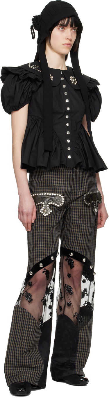 Košeľa Chopova Lowena Chopova Lowena Lasso Peplum Blouse Čierna | 2286, 3