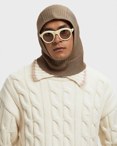 Kulicha Lacoste Lacoste Ribbed Knit Balaclava Hnedá | RB3788-52I, 2