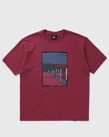 Tričko By Parra Parra Beach Parking Graphic T-Shirt Červená | 54205, 2