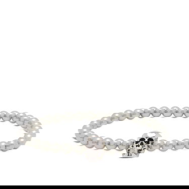 Náramok Alexander McQueen Skull Beaded Bracelet Šedá | 706979I170E-1445, 0