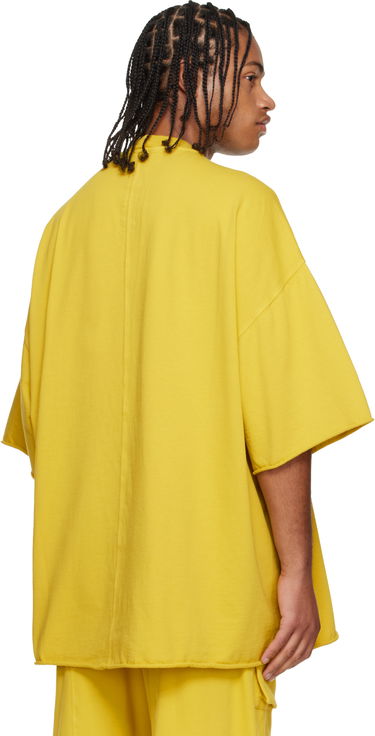 Tričko Rick Owens Concordians Tommy Oversized Raw-Edge Short-Sleeve T-shirt Žltá | DU02E7259 RIG, 2
