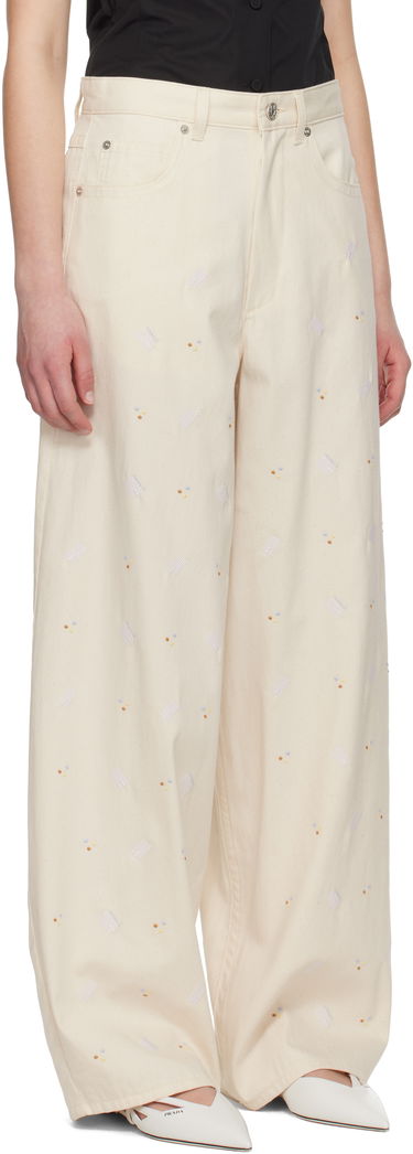 Džínsy Marni Marni Embroidered Denim Jeans Béžová | PAJD0586S0 USCX58, 1