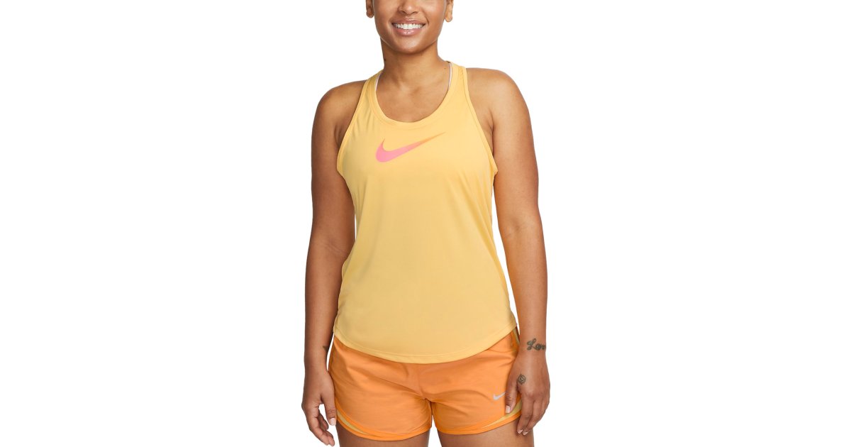 Tielko Nike One Dri-FIT Swoosh Tank Top Žltá | dx1027-795, 1