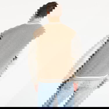 Bomber bunda Urban Classics Teddy College Jacket Dark Taupe Béžová | TB7943-01279, 3