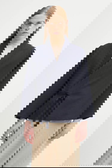 Bunda KENZO Kenzo Kimono Wool Jacket Navy | FE65VE1409RE, 0