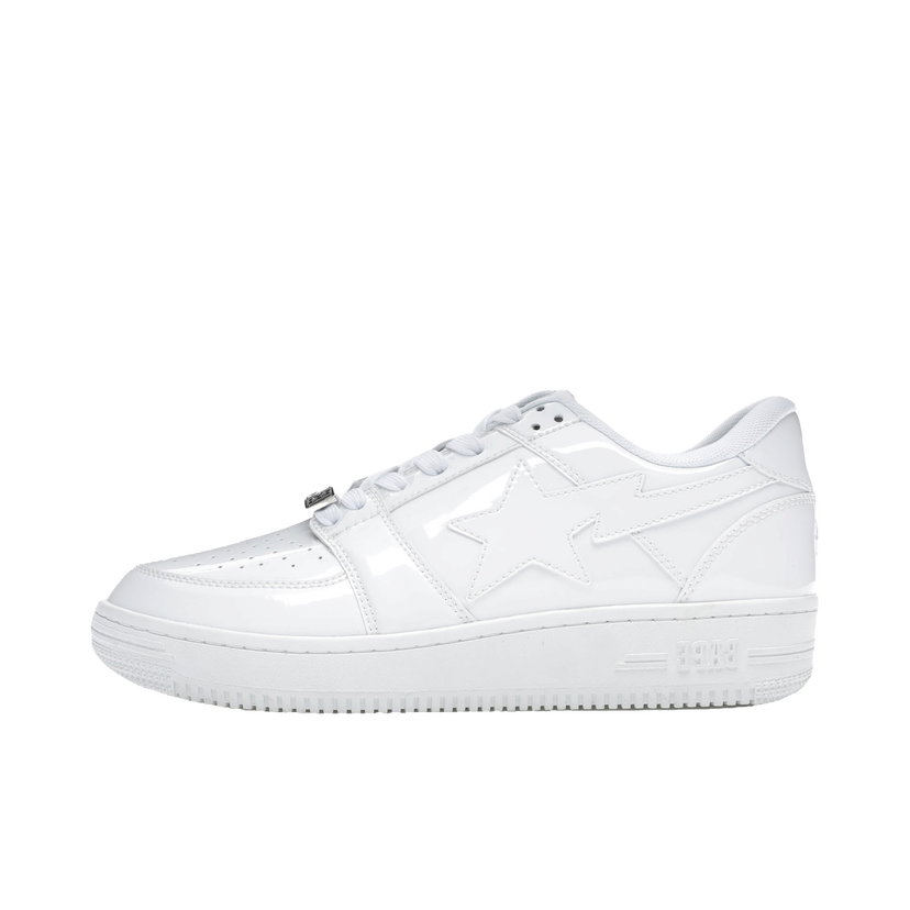 Tenisky a topánky BAPE Bape Sta Low "Patent White" Biela | 1G30191010-WH