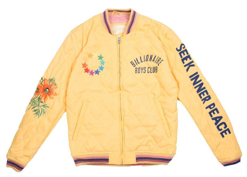 Bomber bunda BILLIONAIRE BOYS CLUB Billionaire Boys Club Inner Peace Quilted Bomber Jacket Žltá | 8011401YEL