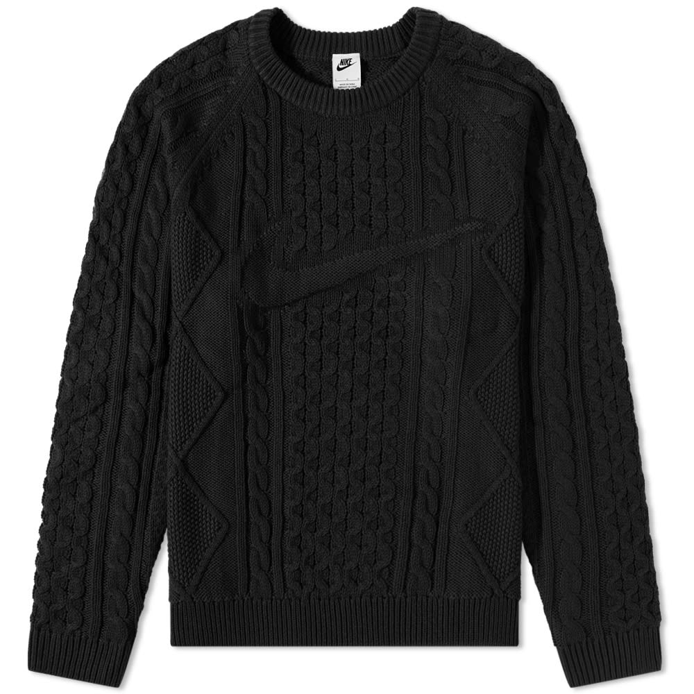 Sveter Nike Life Cable Knit Sweater Čierna | DQ5176-010, 0