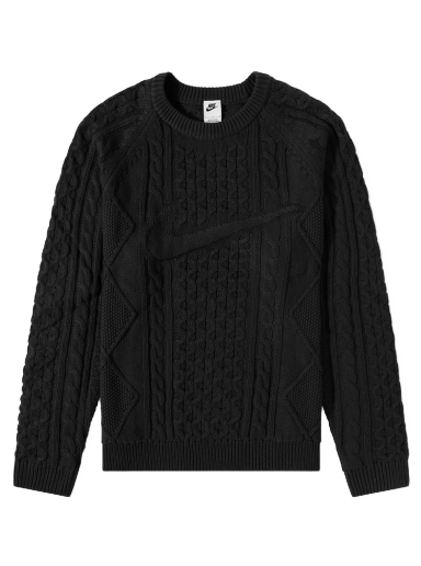 Sveter Nike Life Cable Knit Sweater Čierna | DQ5176-010
