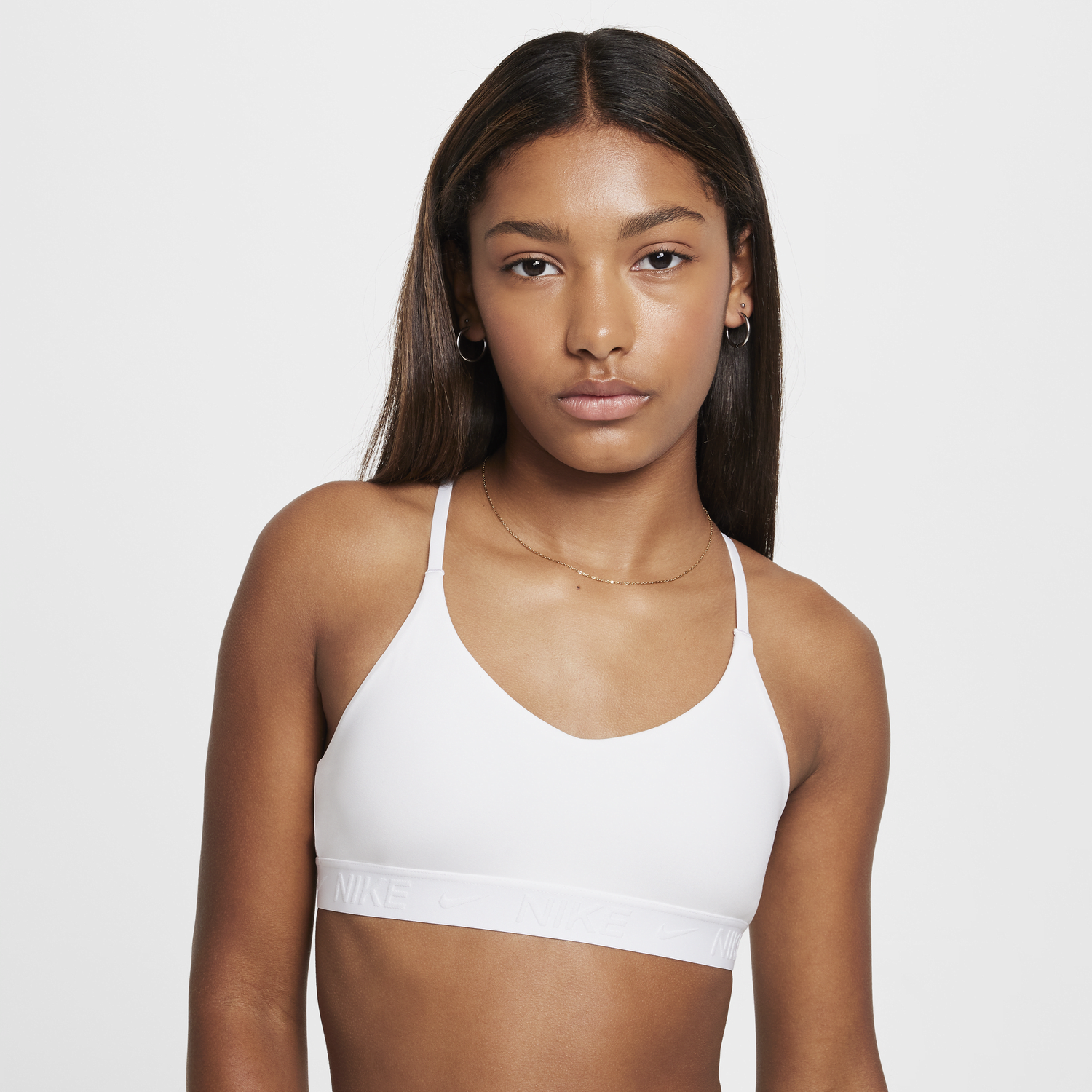Podprsenka Nike Sports Bra Indy Biela | FZ5860-100, 0