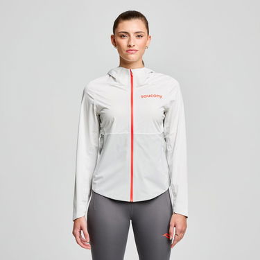 Vetrovka Saucony Hurricane Waterproof Jacket Biela | SAW800456-CD, 0