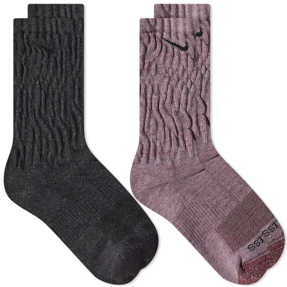 Ponožky Nike Everyday Plus Cushioned Crew Sock - 2 Pack Rôznofarebný | DQ6448-904, 0