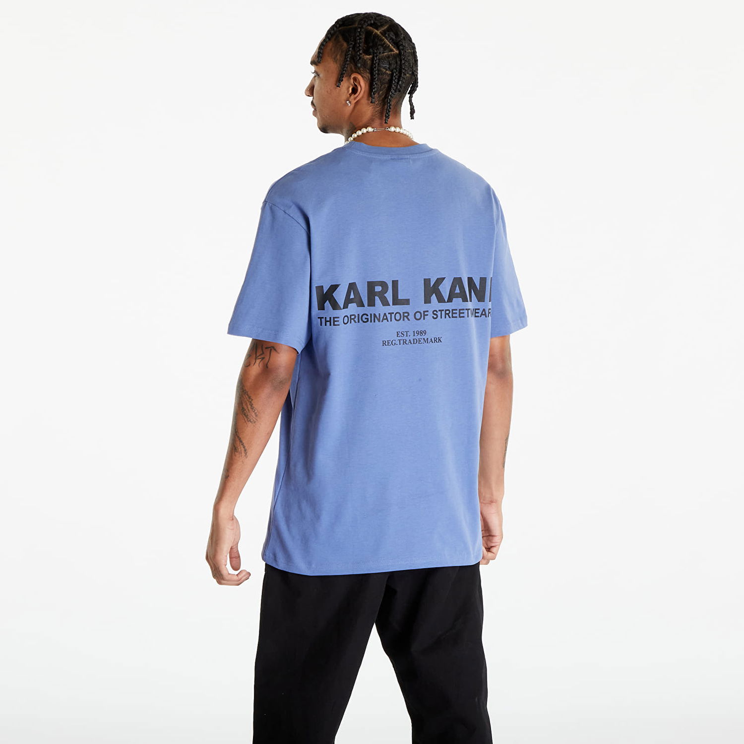 Tričko Karl Kani T-Shirt Small Retro Tee Modrá | KM234-037-2, 1