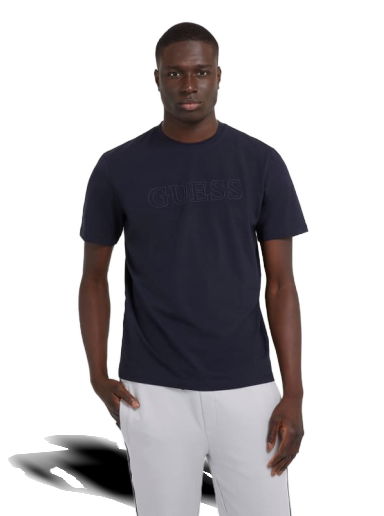 Tričko GUESS Front Logo T-Shirt Navy | Z2YI11J1314