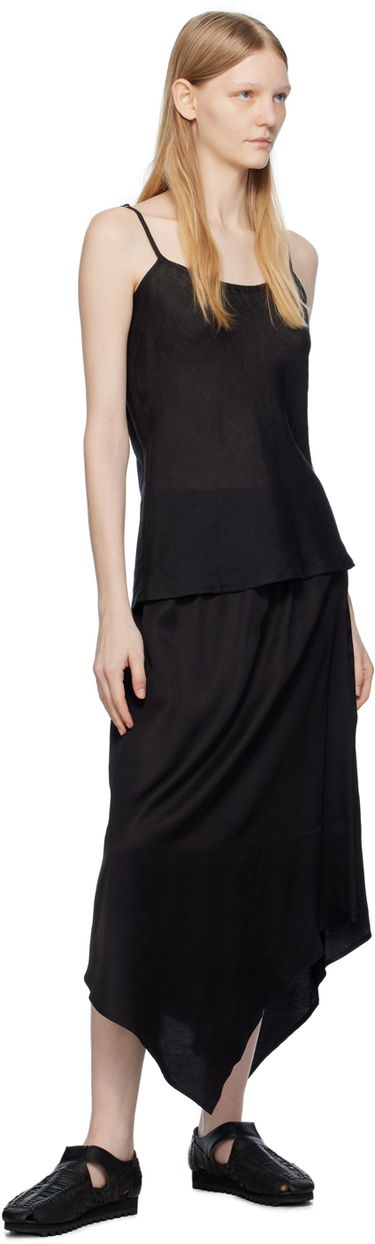 Sukňa Baserange Midi Asymmetrical Skirt Čierna | SKCRA-VI-WI23, 3