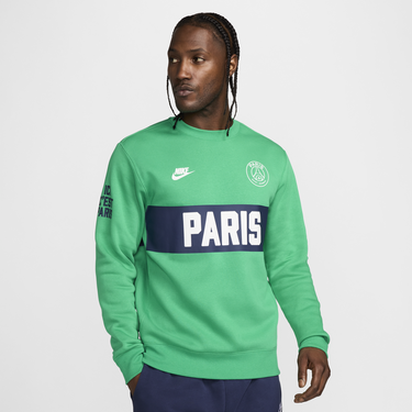 Mikina Nike Paris Saint-Germain Club Sport Essentials Crewneck Sweatshirt Zelené | FQ3010-324, 0