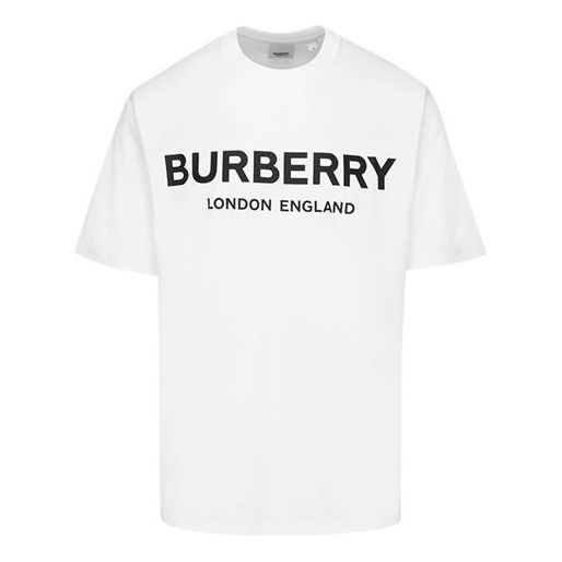 Tričko Burberry Classic Logo Print Short Sleeve T-Shirt Biela | 8026017, 0