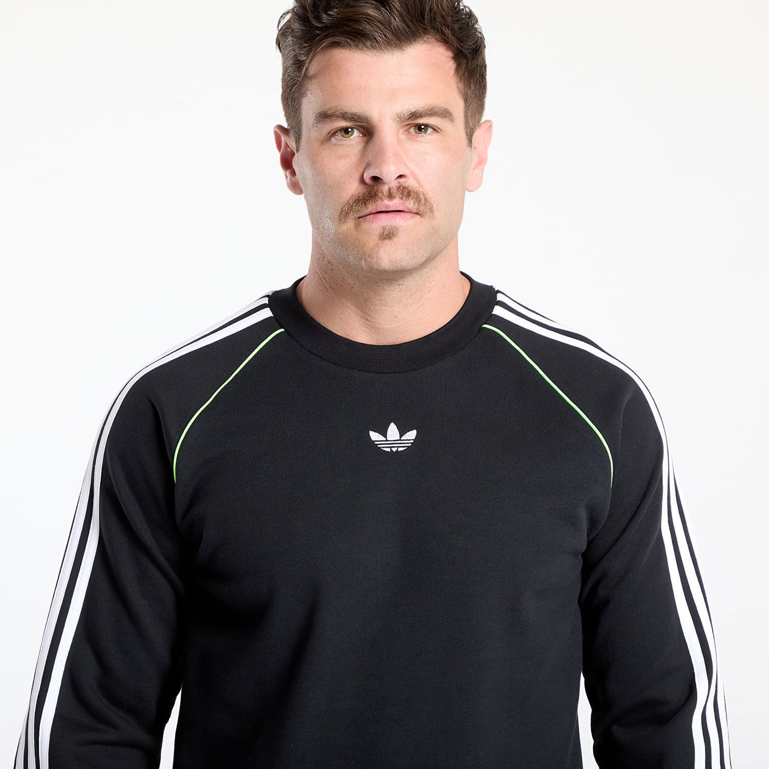 Mikina adidas Performance Adicolor Piping Crewneck Sweatshirt Čierna | JW5918, 1