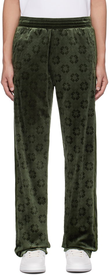 Tepláky Givenchy Monogram Velvet Sweatpants Zelené | BM51HS316Z300, 0