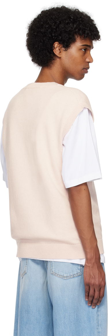 Vesta JW Anderson JW Anderson 'JWA' V-Neck Knit Vest Ružová | KW1349-YN0398, 2