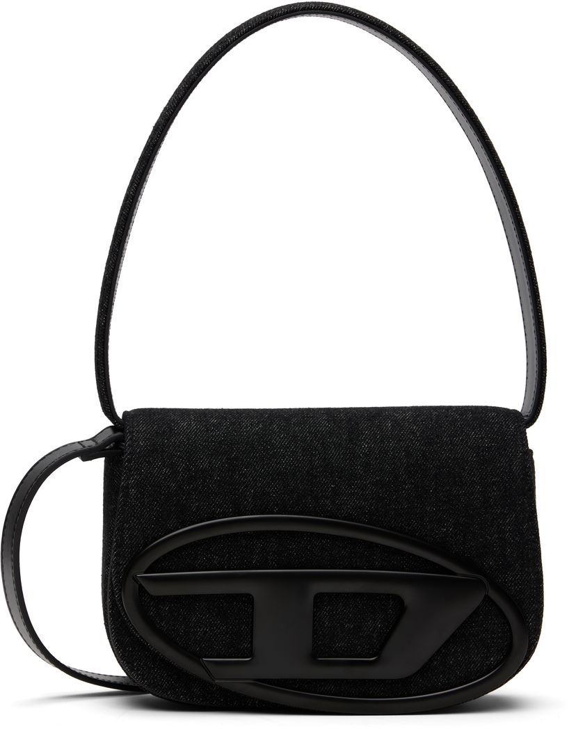 Taška cez rameno Diesel 1DR Denim Shoulder Bag with Logo Čierna | X08396-P6901-T8013