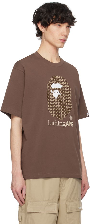 Tričko BAPE Houndstooth Graphic T-Shirt Biela | 001TEK801329M, 4