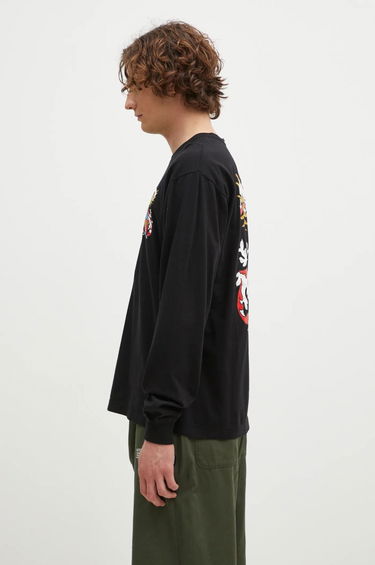 Tričko Neighborhood Black Long Sleeve T-Shirt with Graphic Print Čierna | 242PCNH.LT13, 1