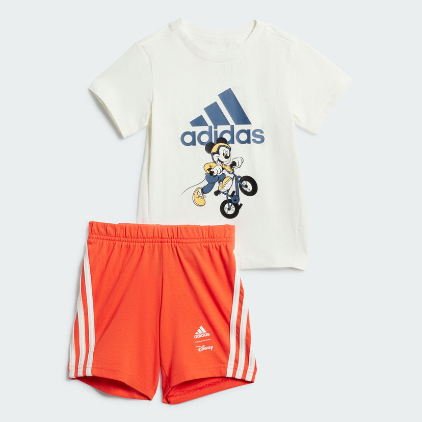 Súprava adidas Performance Disney Mickey Mouse Tee and Shorts Set Biela | JG1255