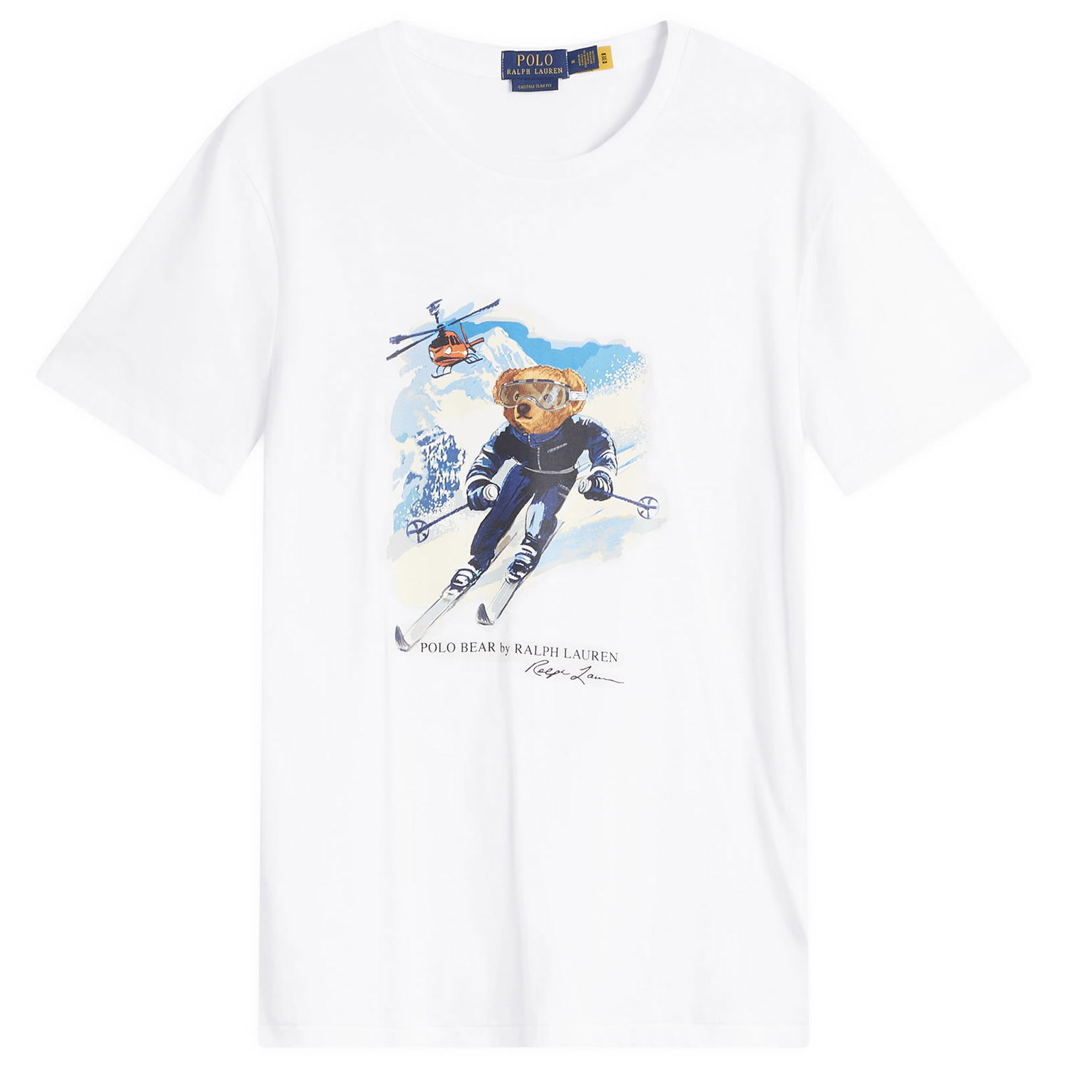 Tričko Polo by Ralph Lauren Polo Bear Active Ski T-Shirt Biela | 710P07343-WHT, 0