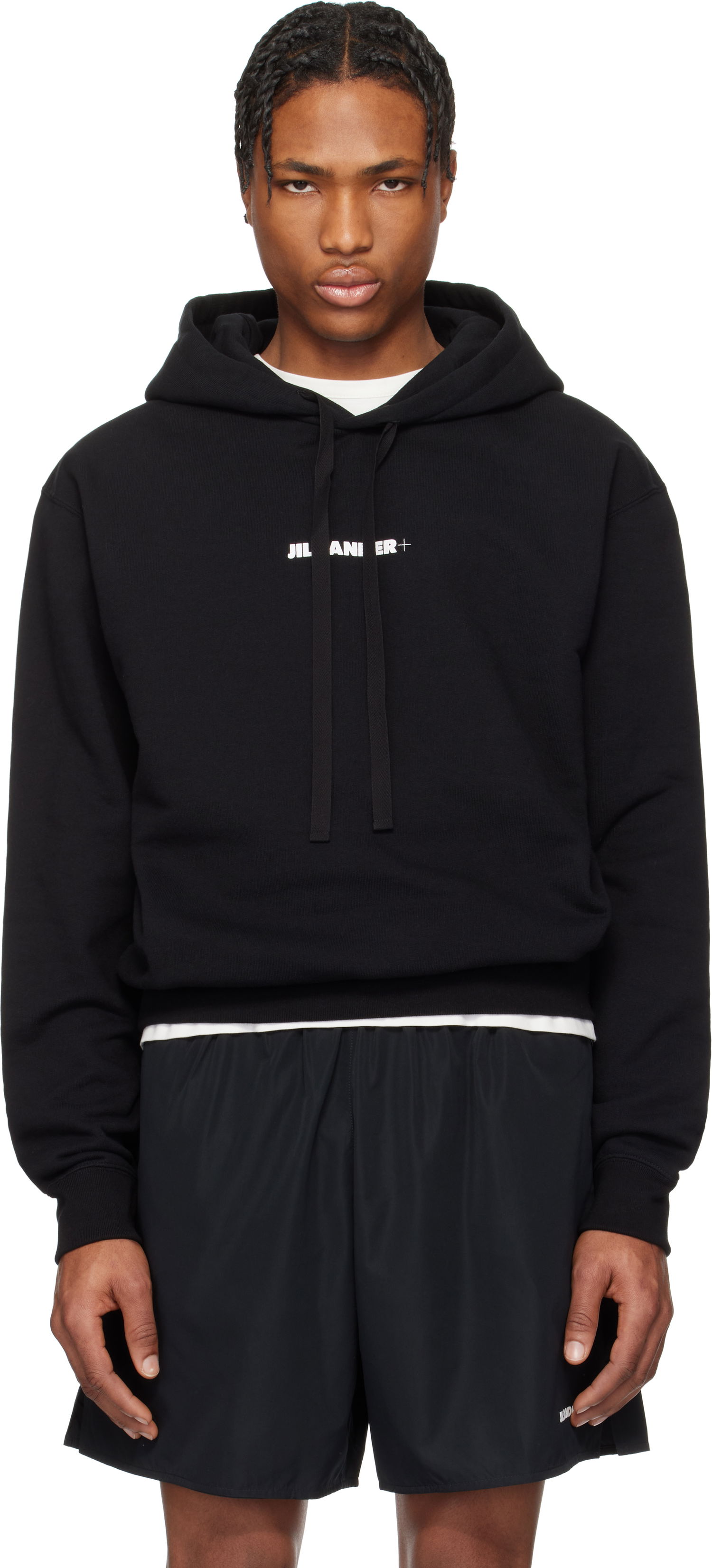 Mikina Jil Sander Jil Sander Logo Hoodie Čierna | J47GU0129_J20039, 0