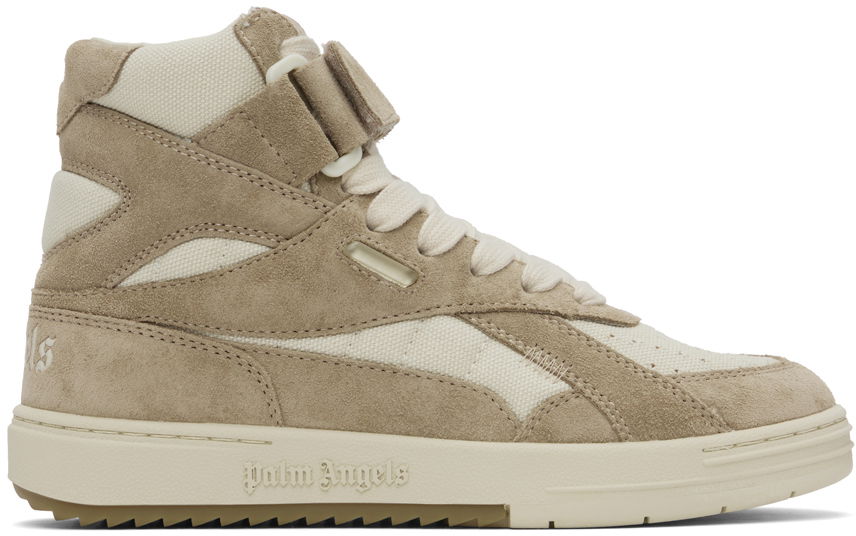 Oblečenie Palm Angels Palm Angels Off-White & Beige University High Top Sneakers Béžová | PWIL004F23FAB0010162, 0