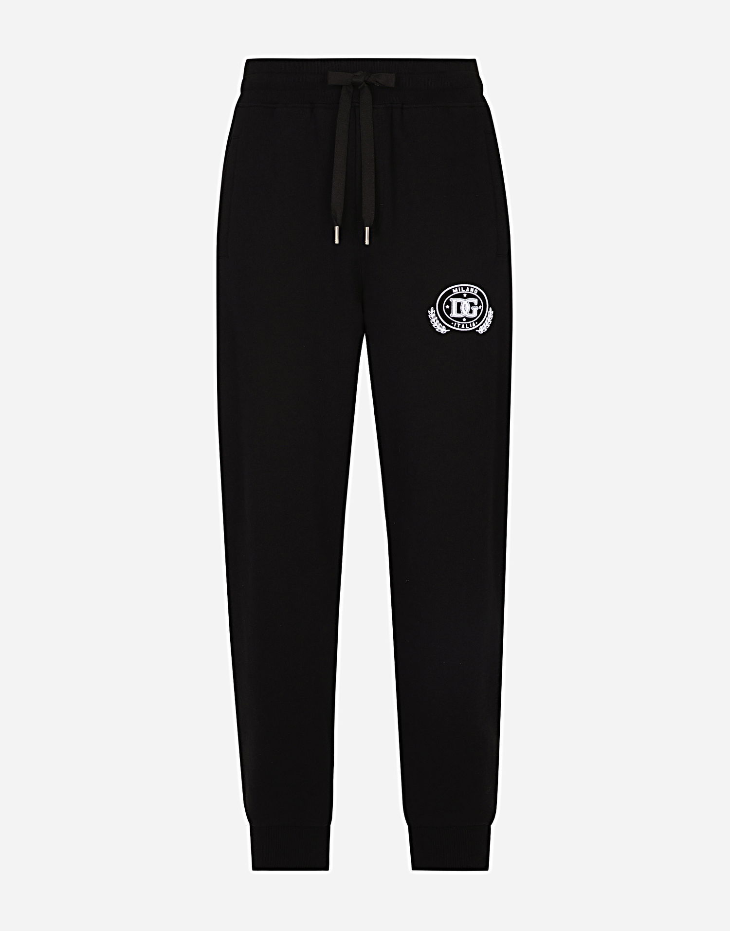 Tepláky Dolce & Gabbana Black Jersey Jogging Pants With Logo Čierna | GV2VHTG7NYDN0000, 0