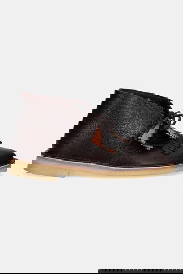 Tenisky a topánky Clarks Fringed Textured Leather Desert Boot Hnedá | 26183082, 3