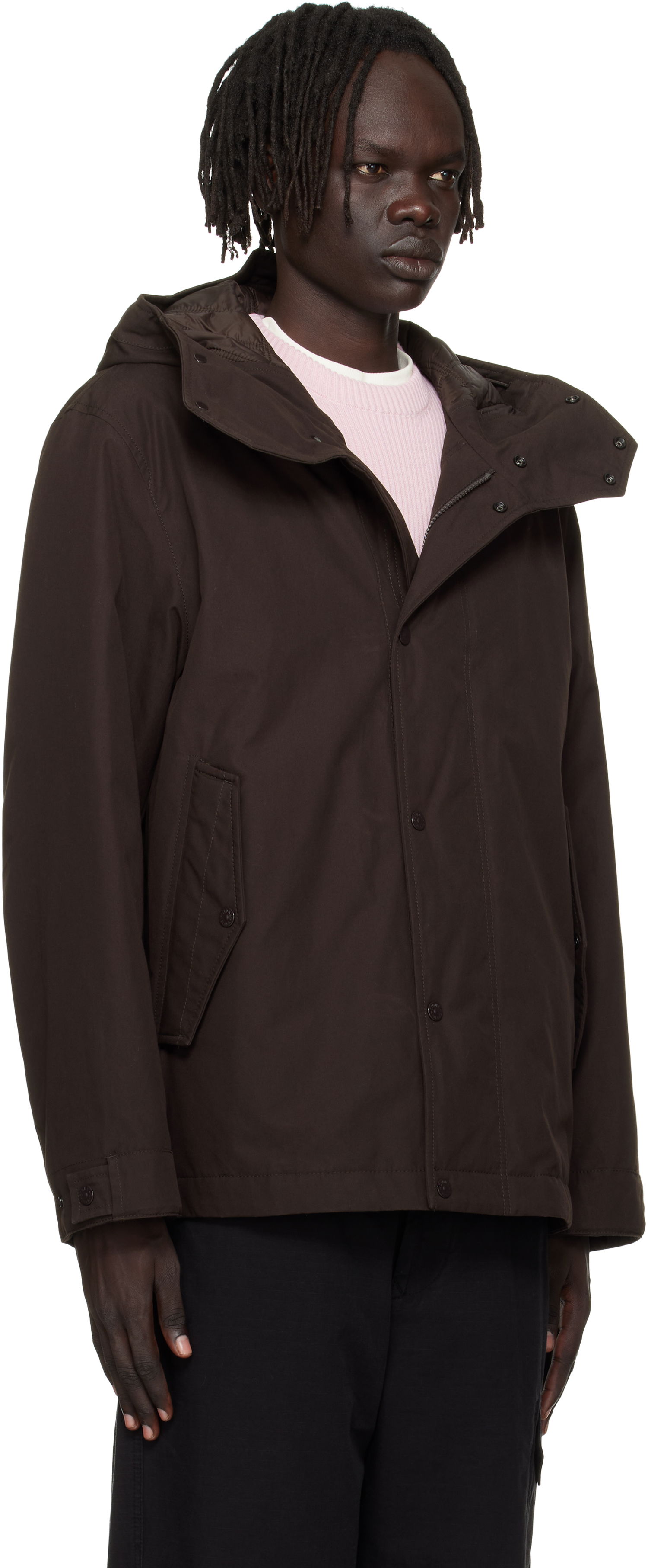 Parka Stone Island Stone Island Weatherproof Cotton Canvas Short Parka Hnedá | K2S15 4100105 S00F1, 1