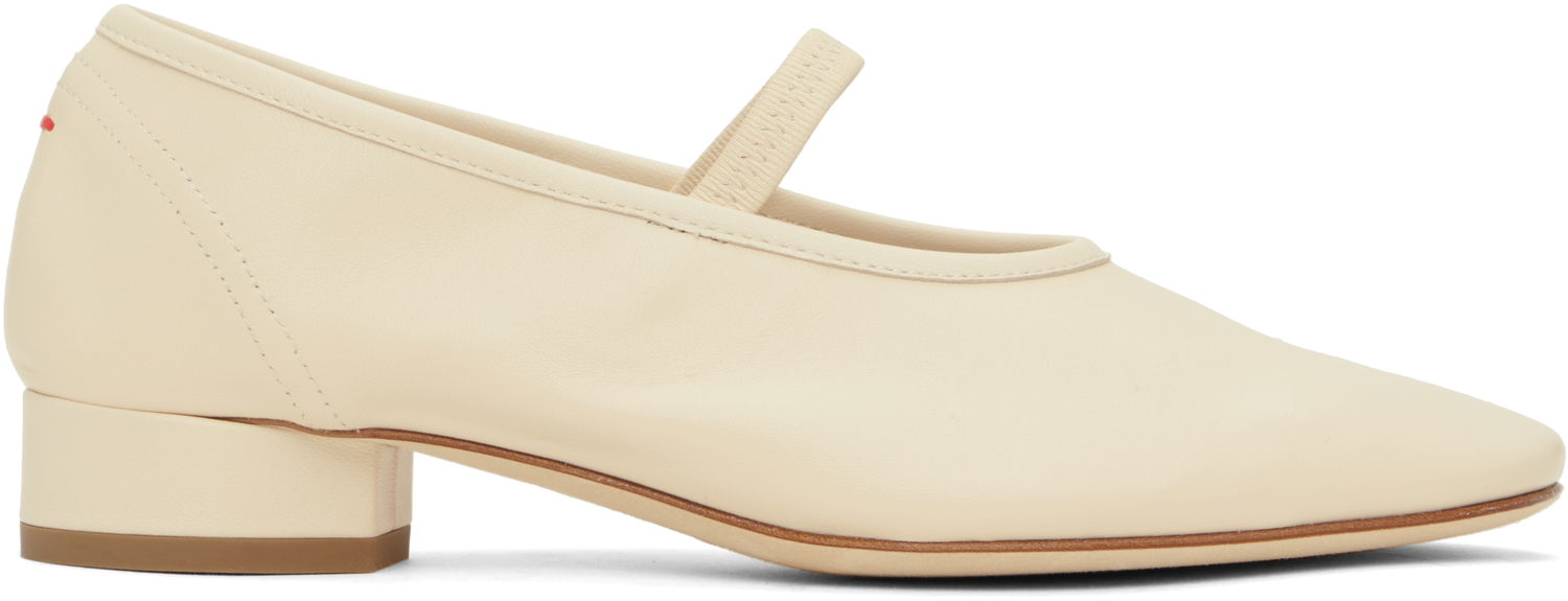 Starostlivosť o obuv Aeyde Aeyde Pippa Leather Ballerina Flats Béžová | A11-FL-GLVR25RO126-SS25-100-007, 0