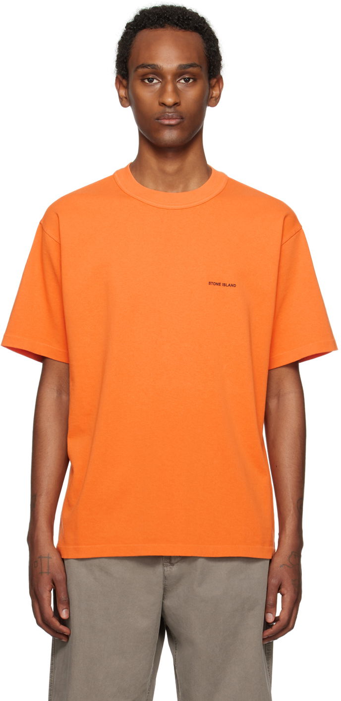 Tričko Stone Island Bonded T-Shirt Oranžová | 801522379, 0