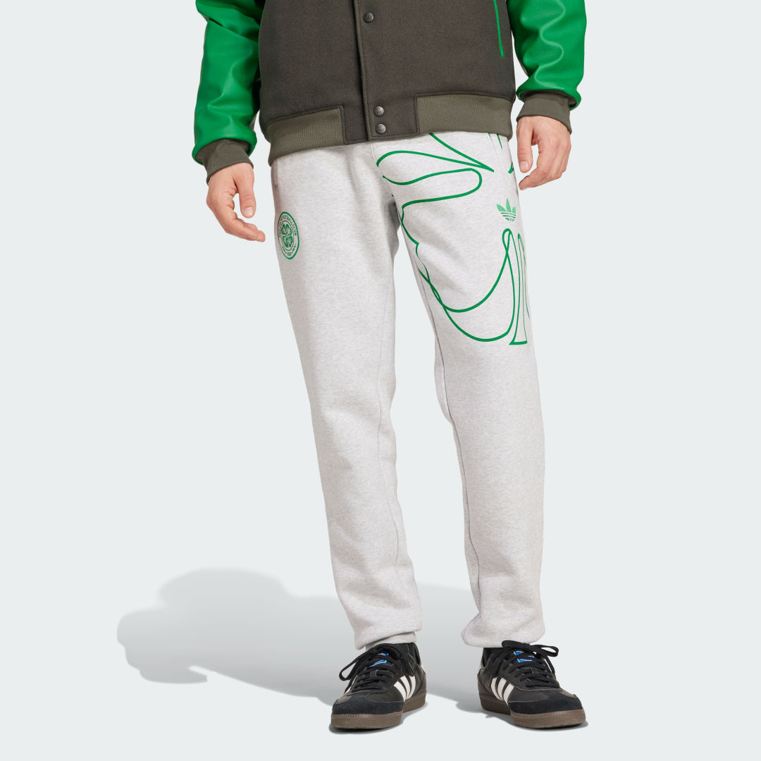 Tepláky adidas Performance Celtic FC St. Patrick's Day Pants Šedá | JF2839, 0
