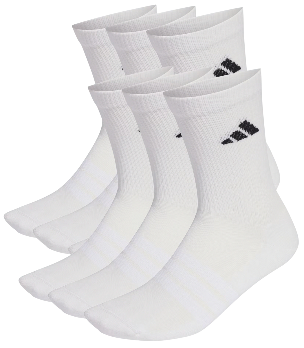 Ponožky adidas Performance CUSHIONED CREW SOCKS 6 PAIR PACK Biela | KE5498, 1