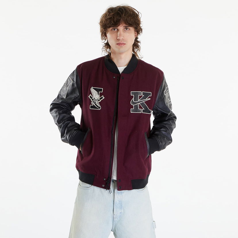 Bomber bunda Nike Destroyer Jacket Night Maroon/ Black Vínová | FQ0298-681