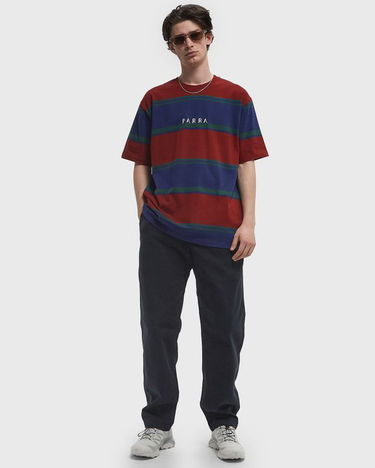 Tričko By Parra Striped T-Shirt Červená | 53320, 2