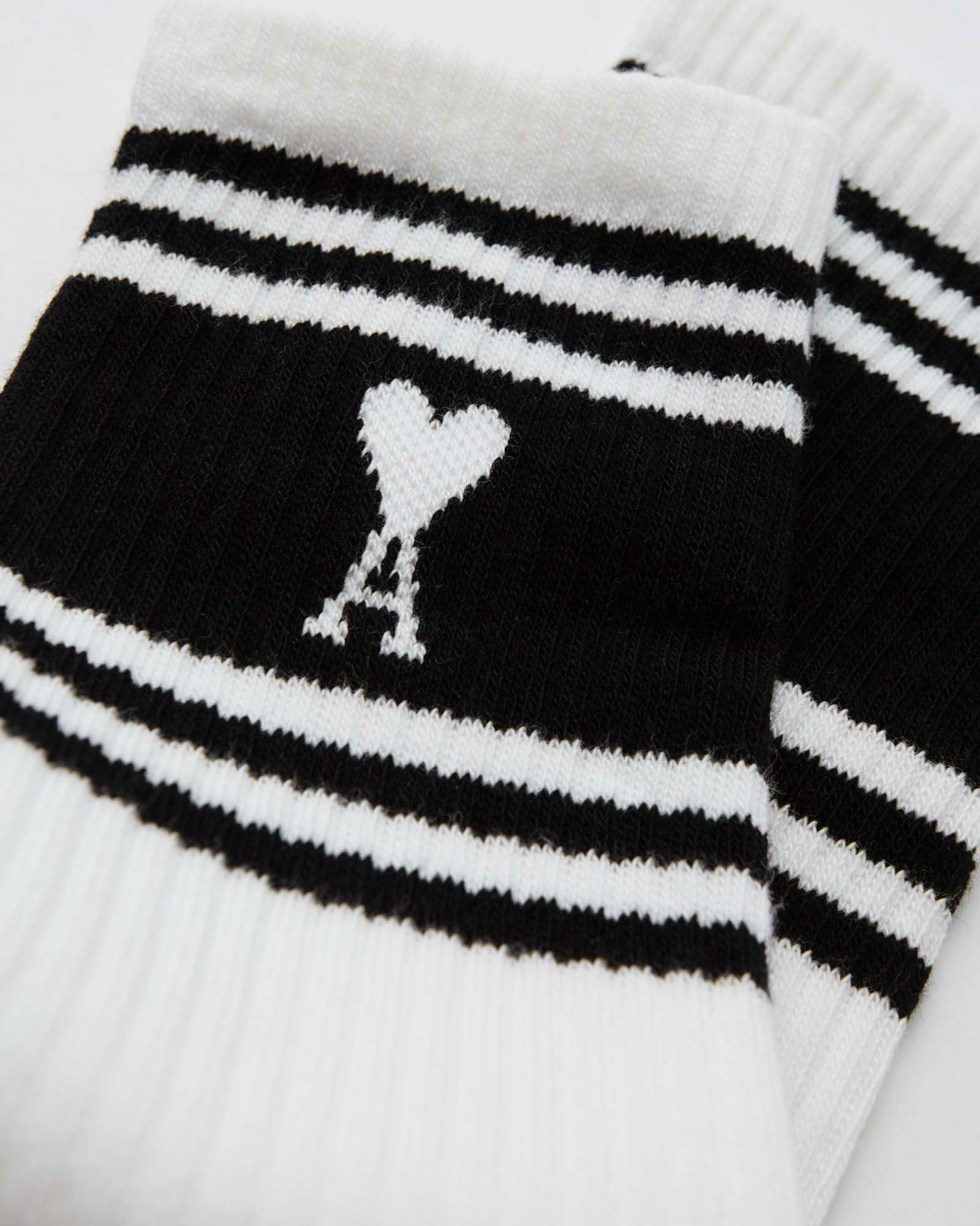 Striped Socks With Heart Logo