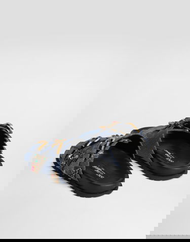 Doplnky Dolce & Gabbana Dolce & Gabbana Embroidered Denim Slides Modrá | CQ0664AN6248C609, 2