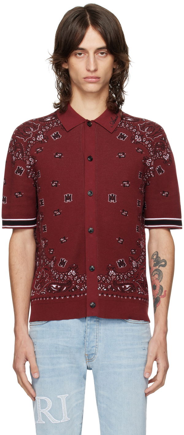 Košeľa AMIRI Red Bandana Shirt Červená | AMKNPO1029, 0