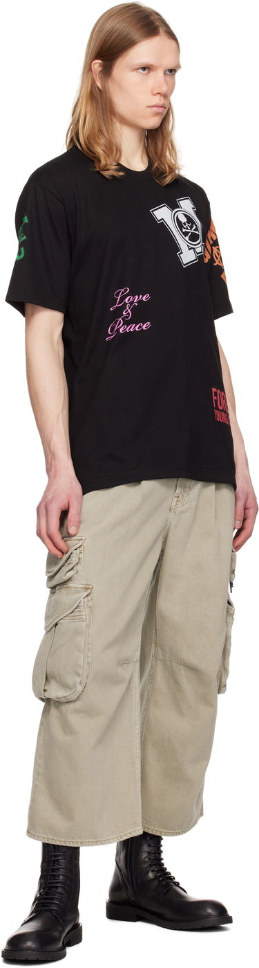 Tričko Mastermind WORLD Mastermind World Multi Logo T-Shirt Čierna | MW25S14-TS063-021, 3
