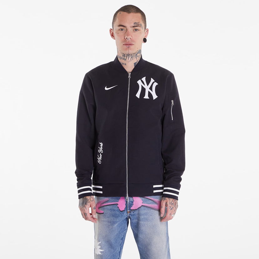 Bomber bunda Nike AC Bomber Jacket Pitch Blue/ Pitch Blue/ White Čierna | 015D-03AZ-NK-132